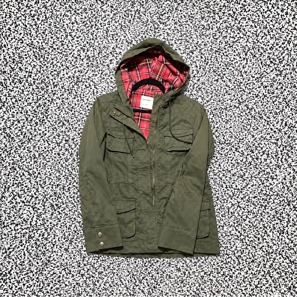 Old Navy ✦ Army Kakhi Green Utility Jacket (S)